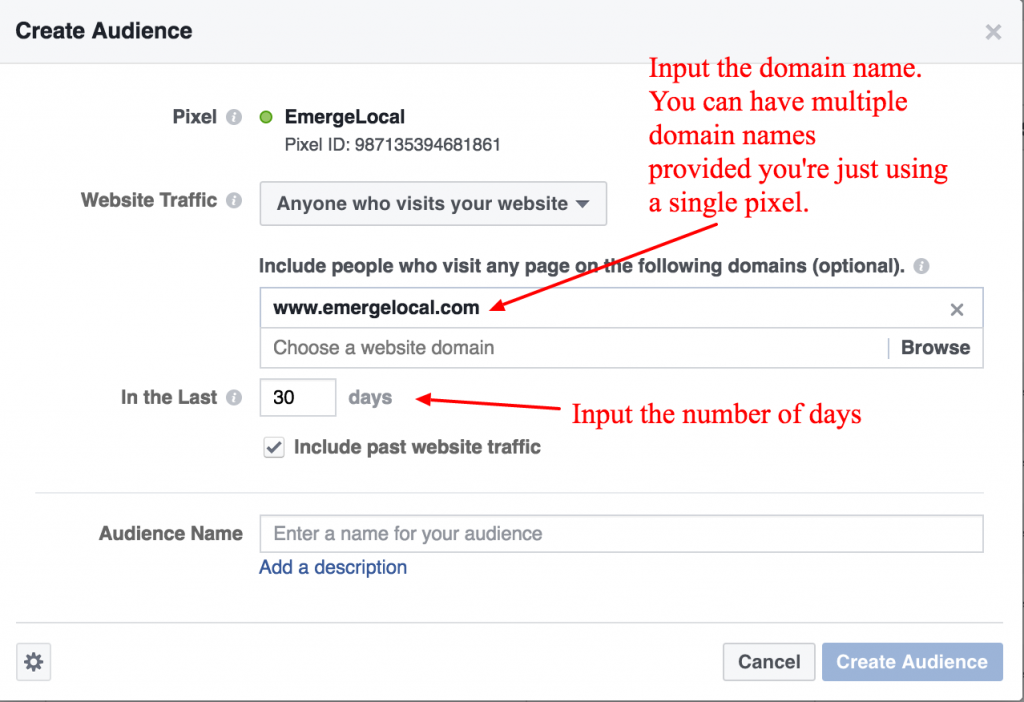 Process on Creating Custom Audience