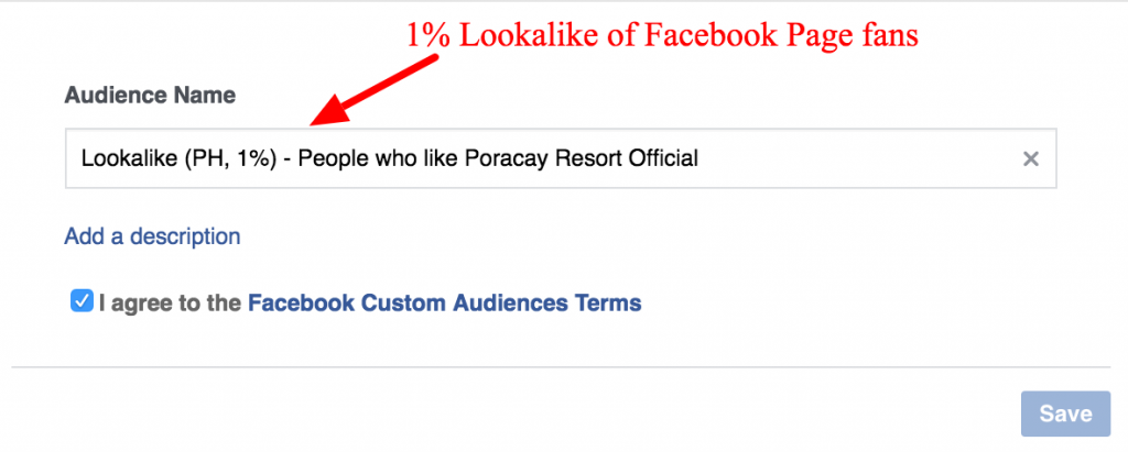 lookalike facebook page likes