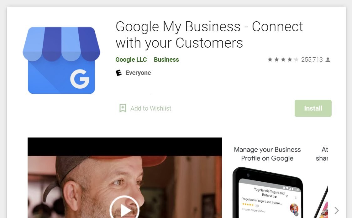 google my business app store playstore
