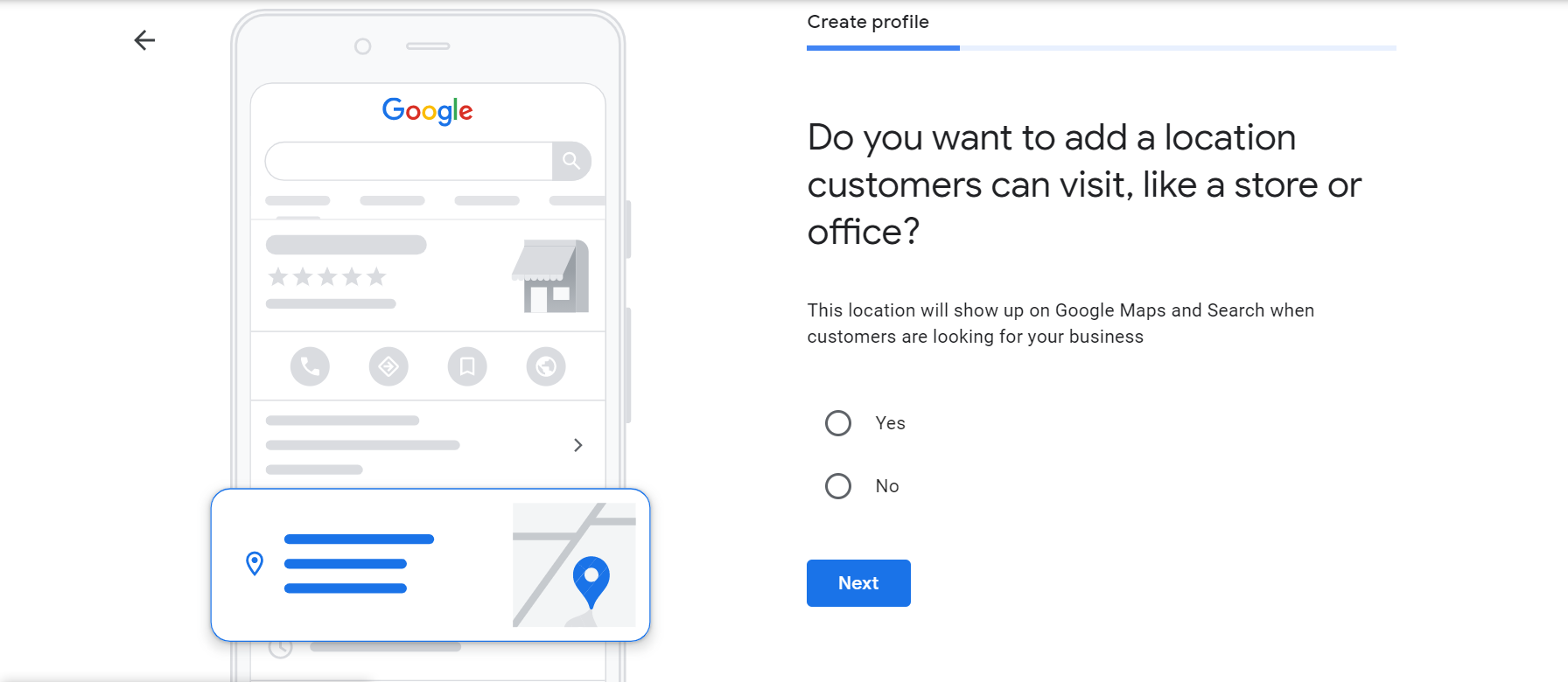 google my business add location